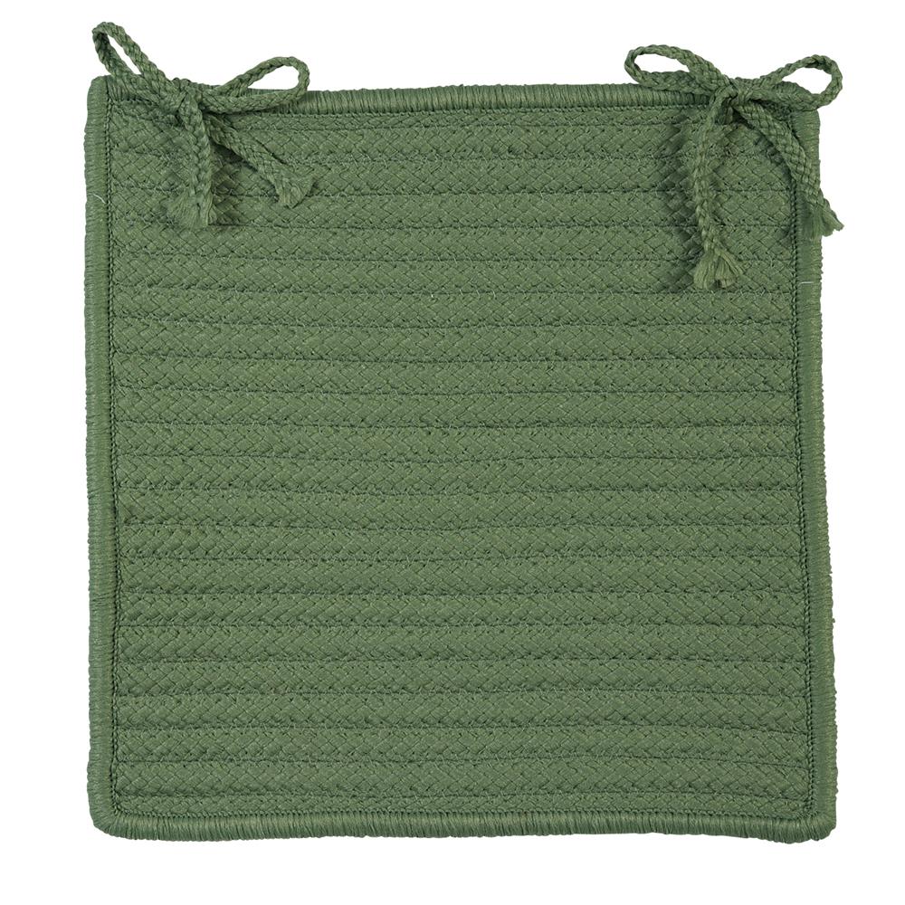 Colonial Mills H123A015X015S Simply Home Solid - Moss Green Chair Pad (set 4)